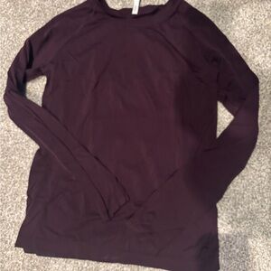 Athleta Dark Purple Long Sleeve Top